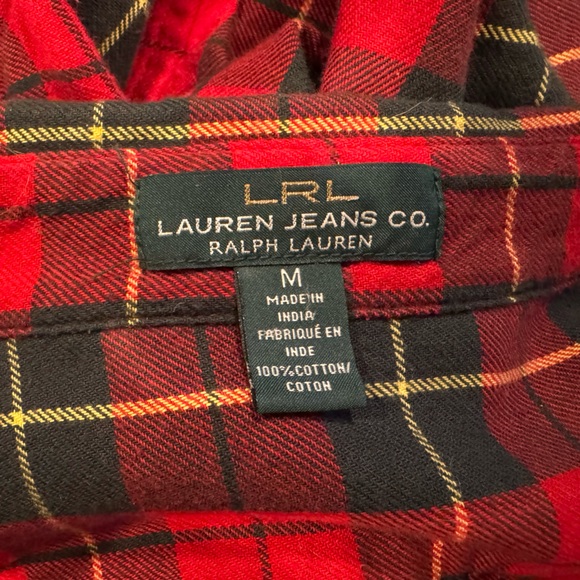 Ralph Lauren Red and Black Checkered Shirt - Picture 3 of 4